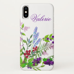 Purple Wildflower Bouquet iPhone / iPad case