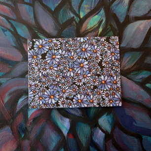 Purple Wildflower Pattern                          Postcard