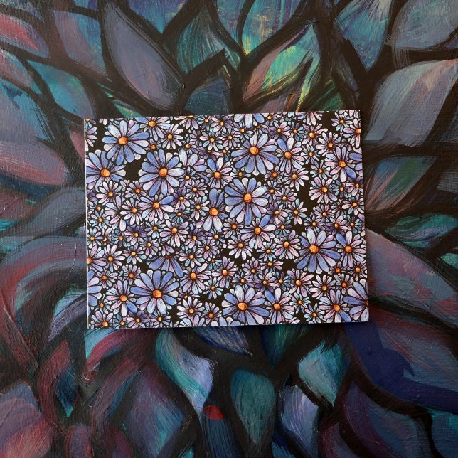 Purple Wildflower Pattern                          Postcard (Creator Uploaded)