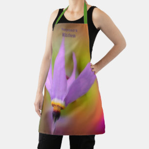 Purple Wildflower Personalised Apron