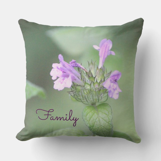 Purple Wildflower Pillow (Front)