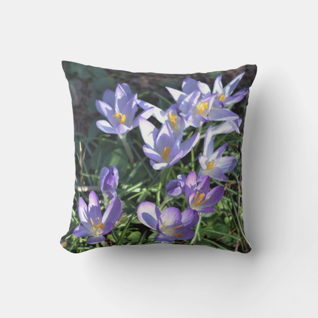 Purple Wildflowers  Cushion (Front)