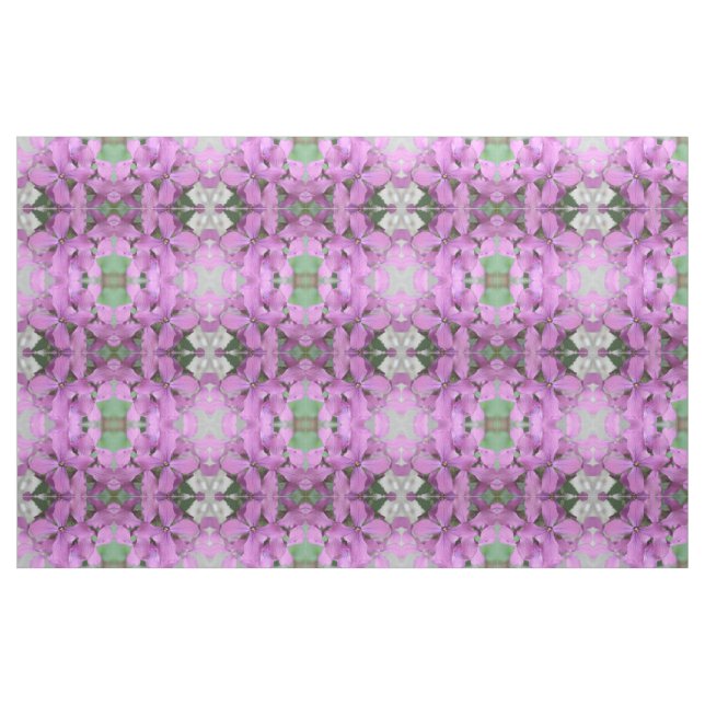 Purple Wildflowers Floral Patterned Fabric (Fat Quarter)
