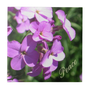 Purple Wildflowers-Peace Tile