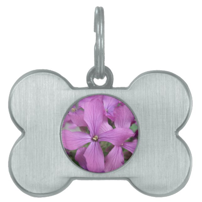 Purple Wildflowers Pet Tag (Front)