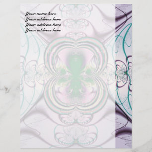 Purple Window Abstract Art Personalised Letterhead