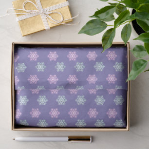 Purple winter/Christmas snow flake Tissue Paper
