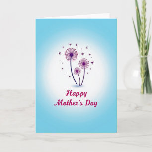 Purple Wishes Mothers Day Card