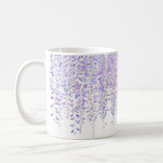 Purple Wisteria flowers mug