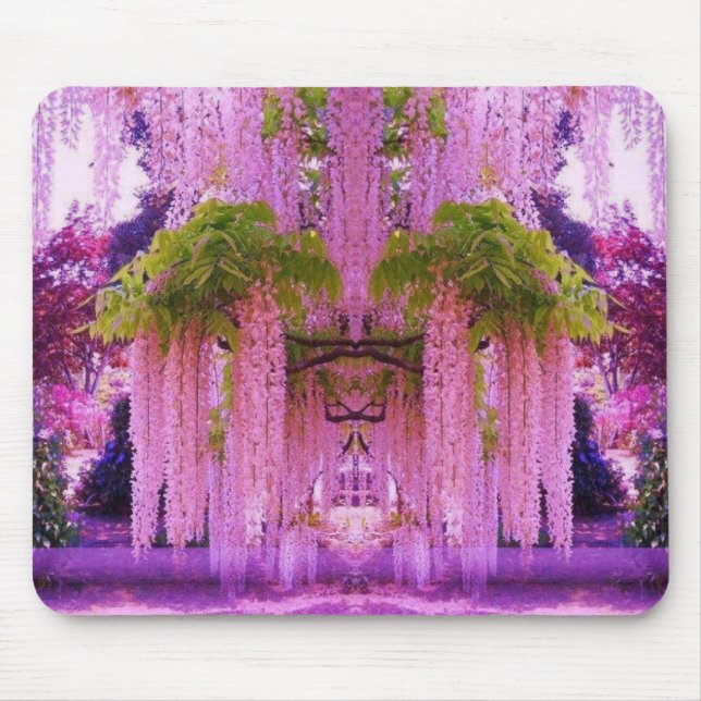 Purple Wisteria in Japan Mousepad (Front)