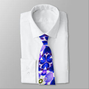 Purple Wisteria Pattern Tie