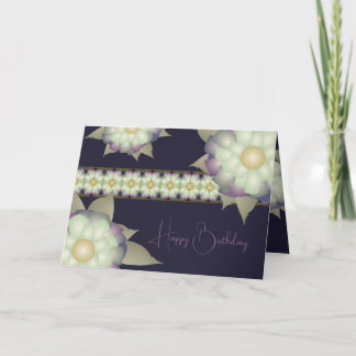 Purple With Gold Card