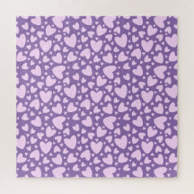 Purple With Pink Love Hearts | Girly Impossible