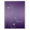 Purple With Silver Floral Butterflies Notebooks