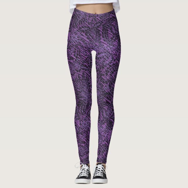 Purple Women's Leggings (Front)