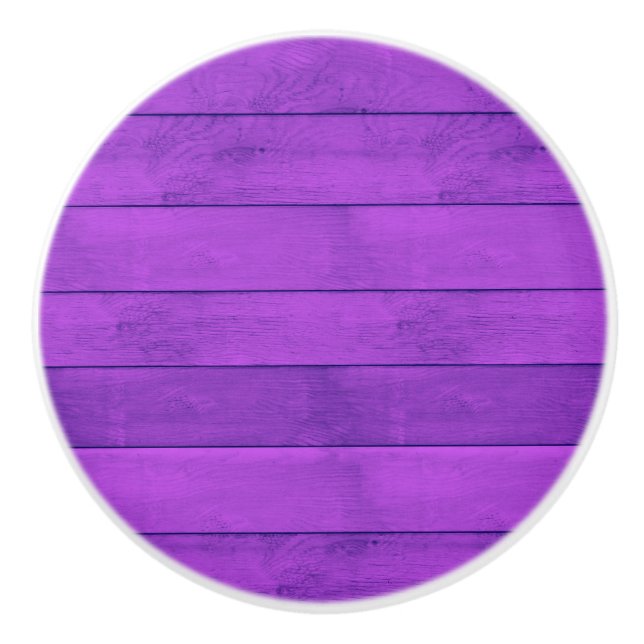 Purple Wood Ceramic Pull (Front)