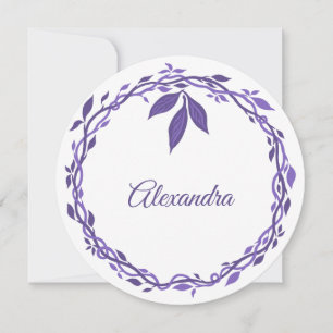 Purple Woodsy Wedding Statement Place Or Escort