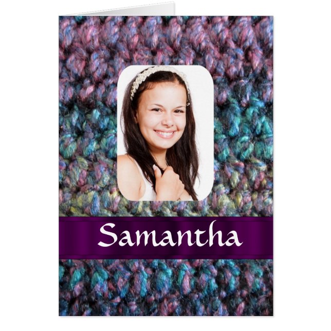 Purple wool photo template (Front)
