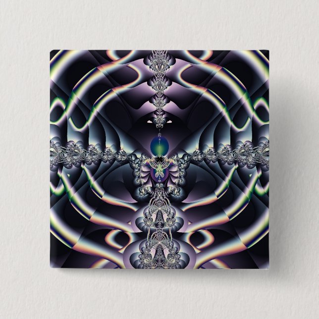 Purple World 15 Cm Square Badge (Front)