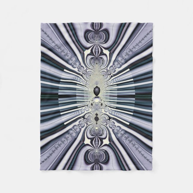 Purple World Fleece Blanket (Front)