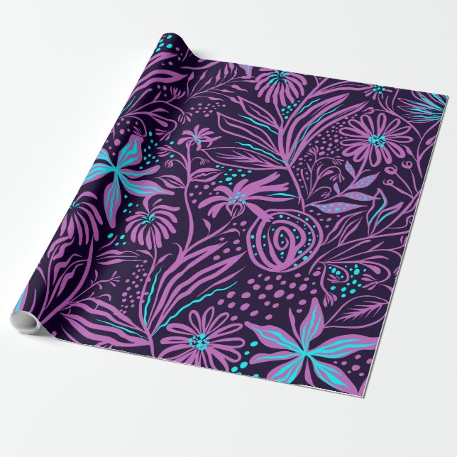  purple Wrapping Paper (Unrolled)
