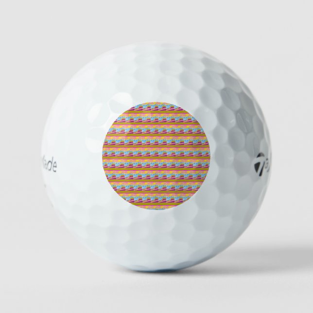 Purple Yacht Golf Balls (Front)