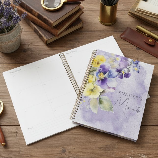 Purple & Yellow Floral Modern Planner (Creator Uploaded)