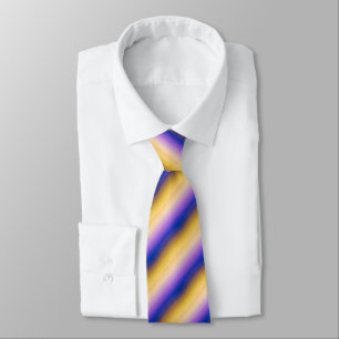 Purple Yellow Ombre Tie