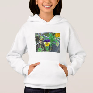 Purple & Yellow Pansy Hoodie