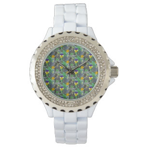 Purple & Yellow Pansy Watch