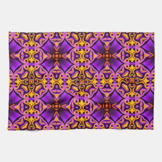 Purple Yellow Patterned Kitchen Towel