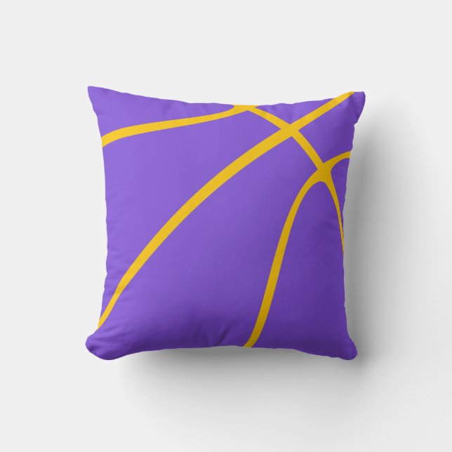 Purple & Yellow Slam Dunk Comfort Cushion (Front)