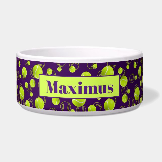 Purple Yellow Tennis Ball Pattern (Front)