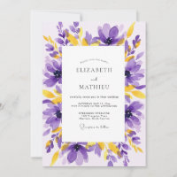 Purple Yellow Vivacious Summer Wedding