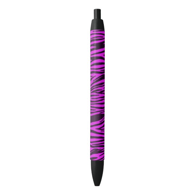 Purple Zebra Animal Print Pen (Front Vertical)