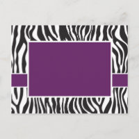 Purple Zebra Invite