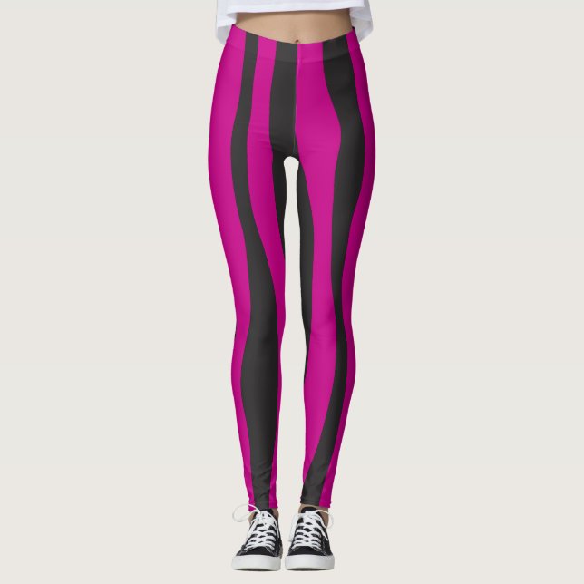 Purple Zebra Leggings (Front)
