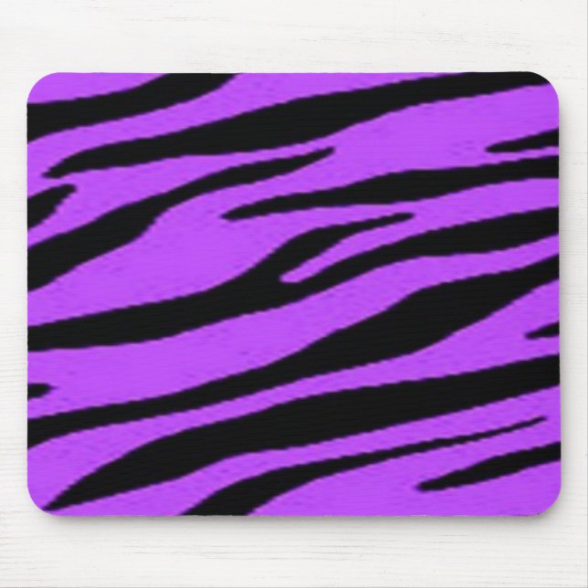 purple zebra mouse pad (Front)