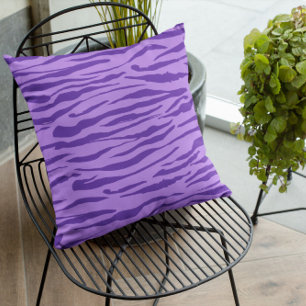 purple Zebra Pattern Cushion
