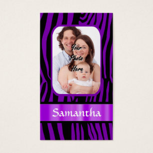 Purple zebra print