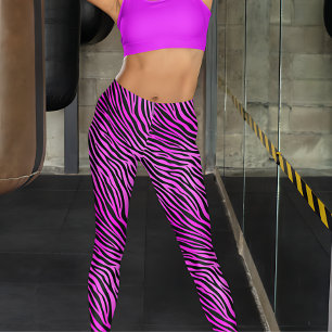 Purple Zebra Print Leggings
