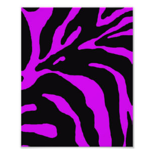 Purple Zebra Stripe Animal Print