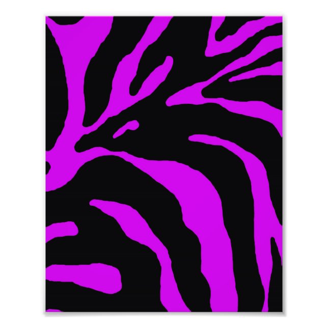 Purple Zebra Stripe Animal Print (Front)