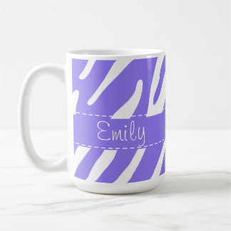 Purple Zebra Stripe Pattern Coffee Mug