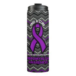 Purple Zig Zag...Fibro Thermal Tumbler