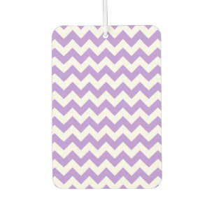 Purple Zigzag, Purple Chevron, Geometric Pattern Car Air Freshener