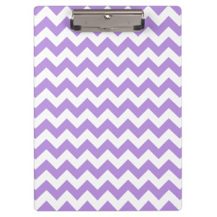 Purple Zigzag, Purple Chevron, Geometric Pattern Clipboard