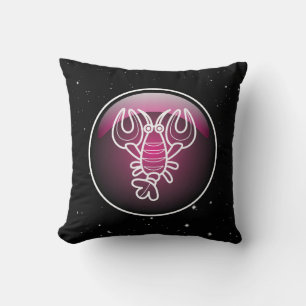 Purple Zodiac Cancer Cushion