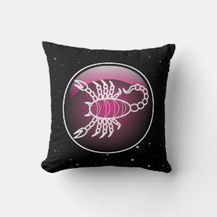 Purple Zodiac Scorpio Cushion