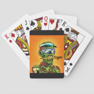 Purple Zombie Playing Cards